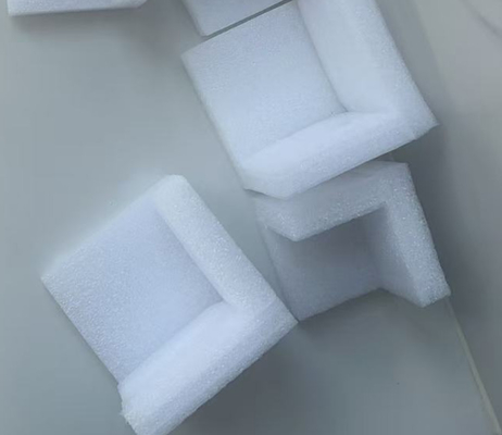 Epe pearl algodão de canto protector revestimento de espuma de cartão de forma especial de algodão de pérola absorvedor de choque interno caixa de embalagem de flocking