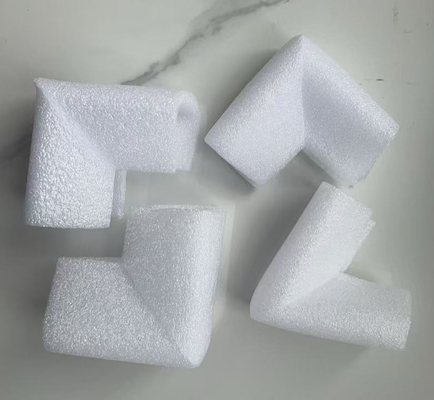 Epe pearl algodão de canto protector revestimento de espuma de cartão de forma especial de algodão de pérola absorvedor de choque interno caixa de embalagem de flocking