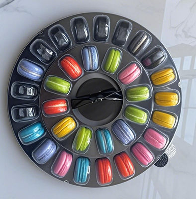 Embalagem de caixa de presente de macaron personalizada, embalagem de caixa de papel de macaron personalizada, embalagem de plástico de macaron personalizada