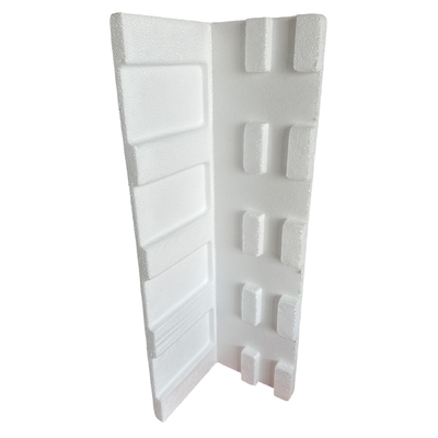 EPS (Polistireno Expandido) espuma Corner Guard Produtos eletrônicos frágeis personalizados Proteção de ângulo direito para janelas e portas