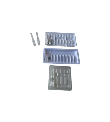 Resistente a choques Não tóxico 1 ml ~ 10 ml Ampola PET Caixa de injecção de água