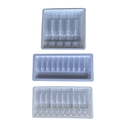 Customizador de bandeja de ampolas de PET Grátis 1ml 2ml 5ml 10ml Customizador de bandeja de ampolas múltiplas especificações