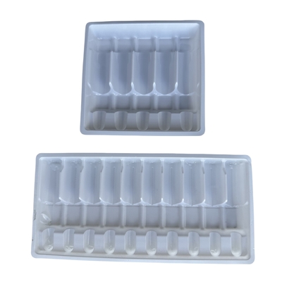 Venda a retalho personalizada de bandeja de ampolas de medicamentos 1 ml 2 ml 5 ml 10mPET bandeja de ampolas