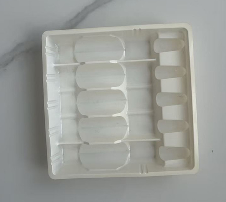Blister de plástico PET branco para medicamentos, com padrão de design anti- falsificação, embalagem e armazenamento