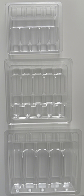 Embalagem em Blister Tray Para Injeção de Água 1ml 2ml 5ml 10ml PET Ampolas em Tray Personalização