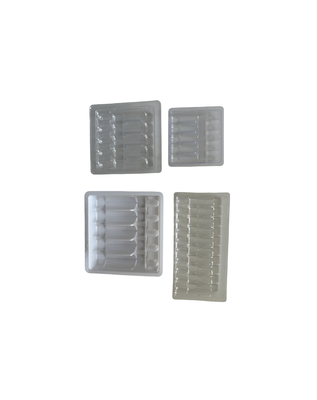 Embalagem personalizada de Blister Tray para Injecção de Água 1 ml 2 ml 5 ml 10 ml PET Ampoule Tray