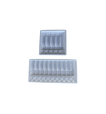 Embalagem personalizada de Blister Tray para Injecção de Água 1 ml 2 ml 5 ml 10 ml PET Ampoule Tray