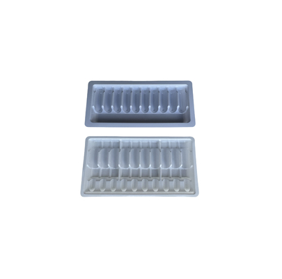 Embalagem personalizada de Blister Tray para Injecção de Água 1 ml 2 ml 5 ml 10 ml PET Ampoule Tray