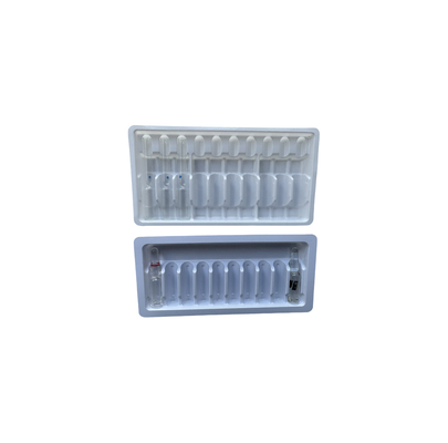 Blister Tray Embalagem Para Medicina Água Injectação 1ml 2ml 5ml 10ml PET Ampola Tray Personalização