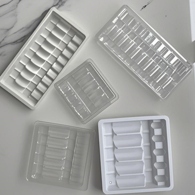 PET Clear Ampoule Tray Para 2ml 3ml 5ml 10ml Vial Embalagem de plástico Dispositivo Médico
