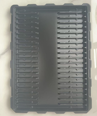 Anti-estática PS Blister Black Tray Para componentes eletrônicos Acessórios de hardware Black Plastic Inner Tray