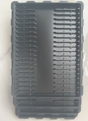 Anti-estática PS Blister Black Tray Para componentes eletrônicos Acessórios de hardware Black Plastic Inner Tray