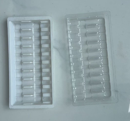 Frasco de 10 ampolas de 5ml com injeção de água, vacina, suporte para cintura, embalagem externa de plástico, caixa blister médica de 5ml
