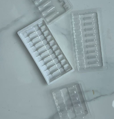 Frasco de 10 ampolas de 5ml com injeção de água, vacina, suporte para cintura, embalagem externa de plástico, caixa blister médica de 5ml