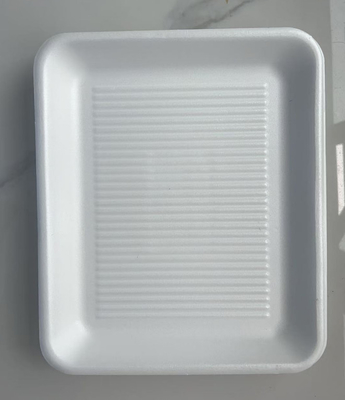 EPS Quadrado bandejas de alimentos frescos de compartimento único caixas de atmosfera modificada bandejas de alimentos frescos
