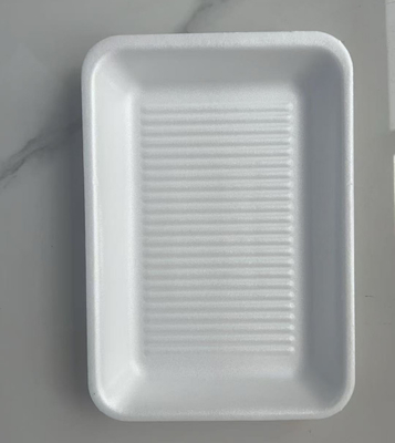 EPS Quadrado bandejas de alimentos frescos de compartimento único caixas de atmosfera modificada bandejas de alimentos frescos