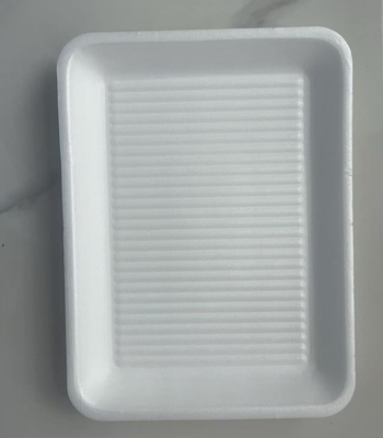 EPS Quadrado bandejas de alimentos frescos de compartimento único caixas de atmosfera modificada bandejas de alimentos frescos
