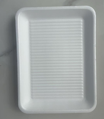 EPS Quadrado bandejas de alimentos frescos de compartimento único caixas de atmosfera modificada bandejas de alimentos frescos