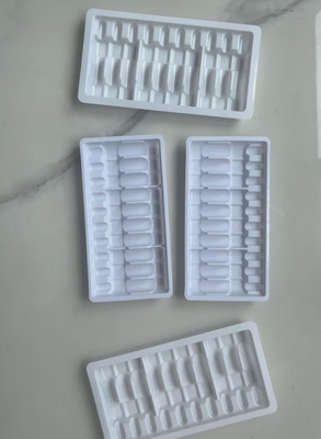 Caixa de plástico para injecção de água, Caixa de plástico para frasco de ampola, Caixa moldeada a sopro, embalagem de 2 ml com 10 unidades em forma moldeada a sopro, Caixa de frasco de ampola