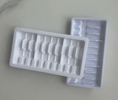 Custom 3ml Ampoule Packaging Tray - Cardboard, 14.3x7.3cm