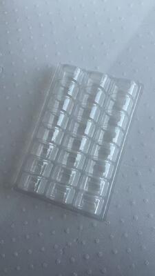 Bandeja de Embalagem para 25 Macarons com Plástico PET de Grau Alimentício, Reutilizável e Personalizável