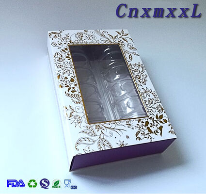 Caixa PET descartável com vedação térmica e design personalizado para embalagens de chocolate, frutas e bolos - reciclável