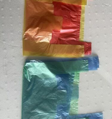 Bolsas de compras de HDPE personalizadas com alta resistência a impactos e recicláveis para supermercados