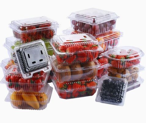 Customizable Recyclable Transparent Packaging Box with Heat Sealing for Vegetables and Fruits