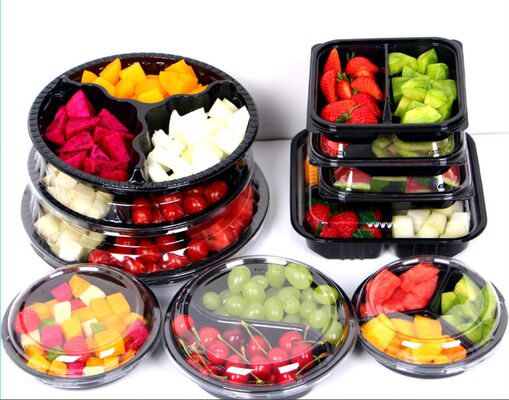 Caixa de embalagem em bolhas de plástico PET personalizada com vedação térmica e material reciclável para embalagens de frutas e tomates