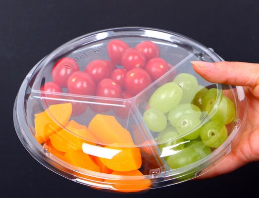 Caixa de embalagem em bolhas de plástico PET personalizada com vedação térmica e material reciclável para embalagens de frutas e tomates