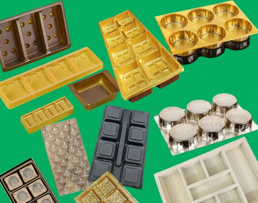 Caixa PET personalizável e reciclável com vedação térmica para embalagens de chocolate e macarrão