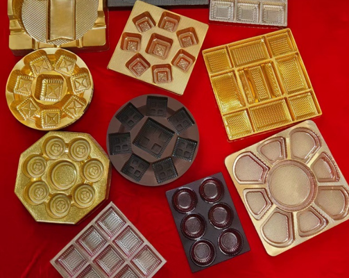 Caixa de embalagem PET reciclável personalizável com selagem térmica para macarons e bolos