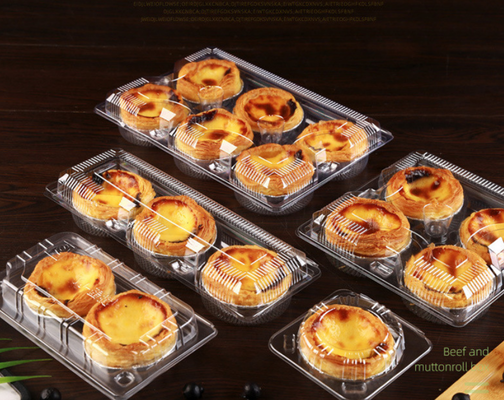 Taça de plástico de macarrão transparente e ambientalmente amigável para embalagens de alimentos