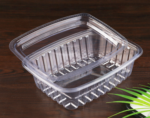 Taça de plástico de macarrão transparente e ambientalmente amigável para embalagens de alimentos
