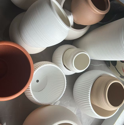 Large Capacity Plastic Flower Pot with Ceramic Protection and Multiple Sizes for Planting Box and Ceramic Flower Plate