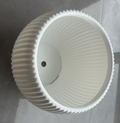 Large Capacity Plastic Flower Pot with Ceramic Protection and Multiple Sizes for Planting Box and Ceramic Flower Plate