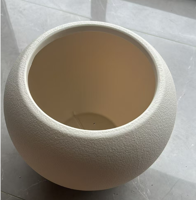 Vaso de flores de plástico revestido de PE com furos de drenagem e vários tamanhos para plantas internas e externas