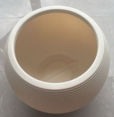 Vaso de flores de plástico revestido de PE com furos de drenagem e vários tamanhos para plantas internas e externas