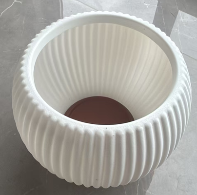 Vaso de flores de plástico revestido de PE com furos de drenagem e vários tamanhos para plantas internas e externas