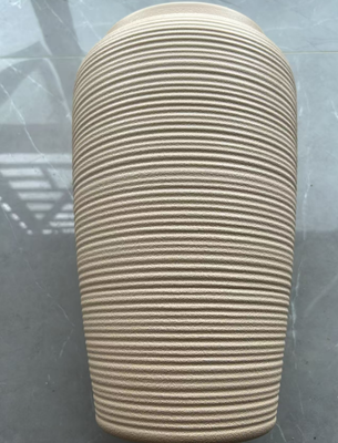 Vaso de flores de cerâmica minimalista moderno HDPE com vários tamanhos e longa vida útil para decoração de casa