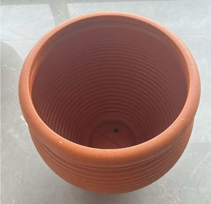Potes de flores de porcelana branca de folhas múltiplas de HDPE para plantas em vasos de interior e exterior