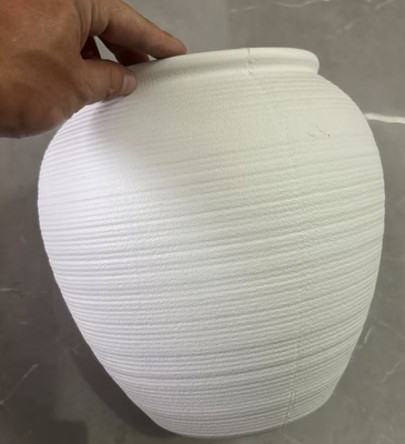 Imitation Ceramic Flower Pot with Matte Finish and Retro Brick Design in Multiple Sizes