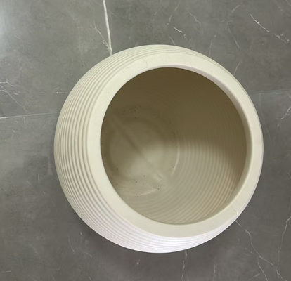 Imitation Ceramic Flower Pot with Matte Finish and Retro Brick Design in Multiple Sizes