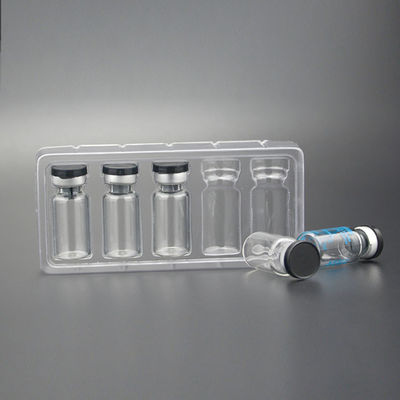 Caixa de frasco para frasco de 10 ml Eco Friendly Transparent PET Ampoule Packaging Tray
