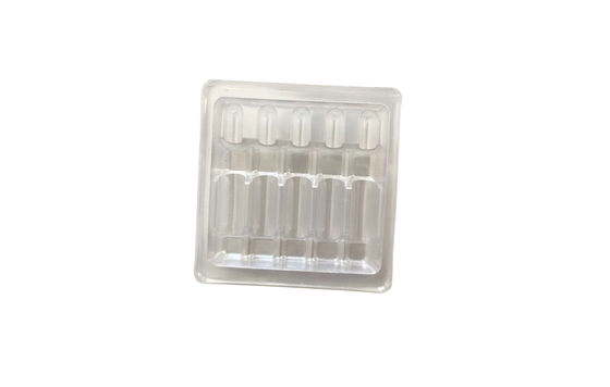 10 ml 5pcs Ampola Transparente PVC Blister Tray Embalagem Para Agulha de Água