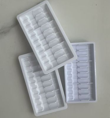 Custom 1ml Ampoule Packaging Tray - Cardboard Embossed - 14.3x7.3cm